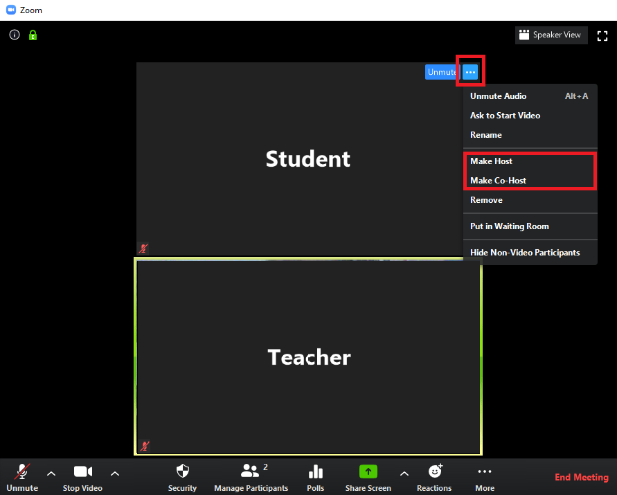 How Can I Make A Student Guest A Host Co Host Zoom Bilkent